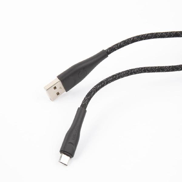 фото Кабель sj396 usb/microusb, нейлоновая оплетка, 2 м, черный (sj396usb01) usams