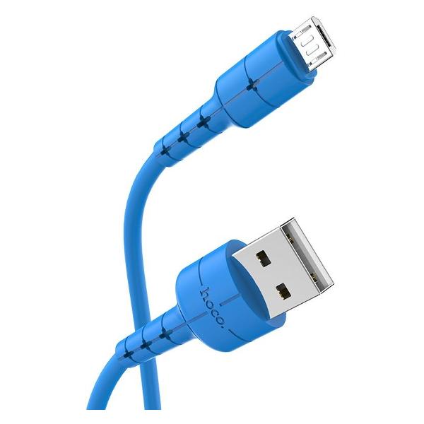 фото Кабель x30 star usb/microusb, 1 м, синий (91165) hoco