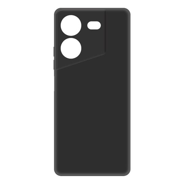 фото Чехол silicone case для tecno pova 5, черный (458324) krutoff