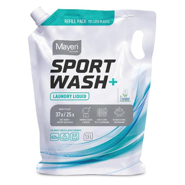 фото Гель для стирки all-care sport wash, 1,5 л mayeri