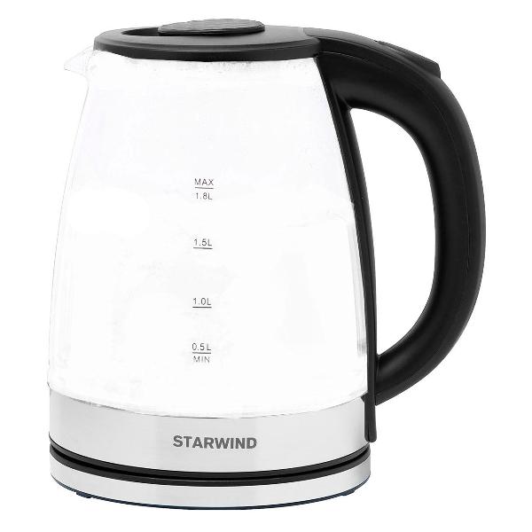 фото Электрический чайник skg2050, черный/серебристый starwind