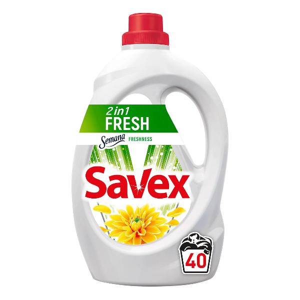 фото Гель для стирки fresh, 2 в 1, 2,2 л (23377) savex