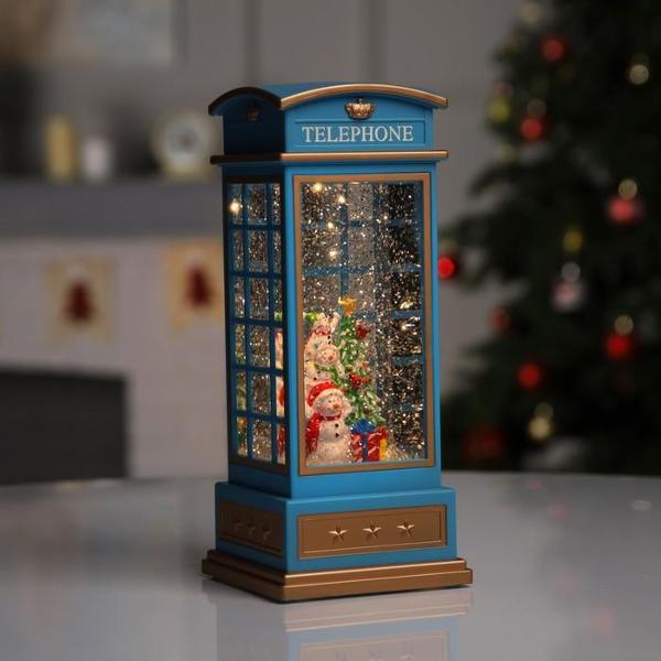 фото Светодиодная фигурка "снеговик", 10,5х10,5х25 см, 3хаа, usb, музыка, свечение теплое белое (9591311) luazon-lighting