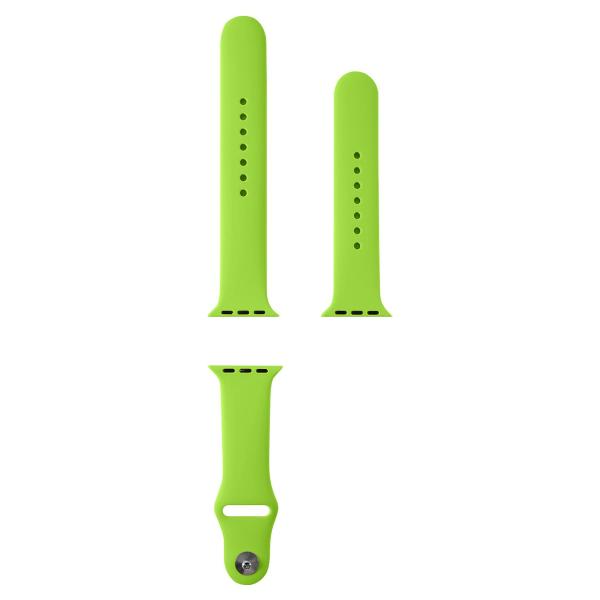 фото Ремешок силиконовый, для apple watch 42-44mm s3/s4/s5 se/s6/s7/s8, зеленый (ут000027901) mobility