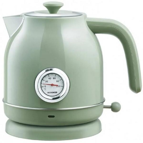 фото Электрический чайник qcooker retro electric green (qs-1701) xiaomi