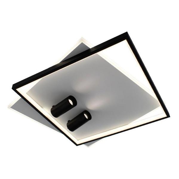 фото Светильник потолочный geometria downlight 75w 2s-app-500х500х130-white/white-220-ip20 estares