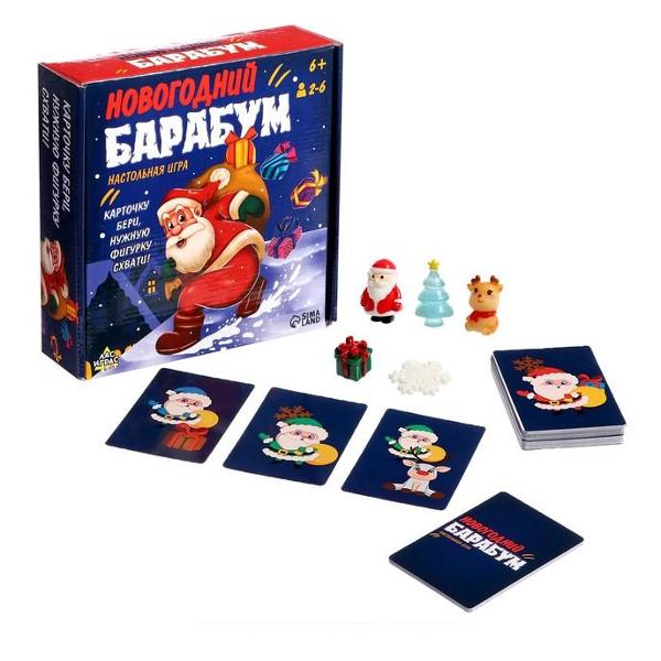 фото Настольная игра "новогодний барабум" (9579201) лас играс kids