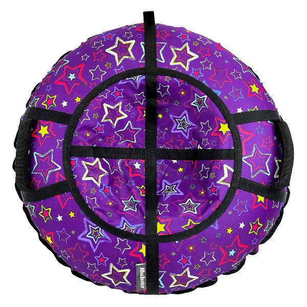 фото Тюбинг люкс pro s: звезды, 90 см, фиолетовый hubster
