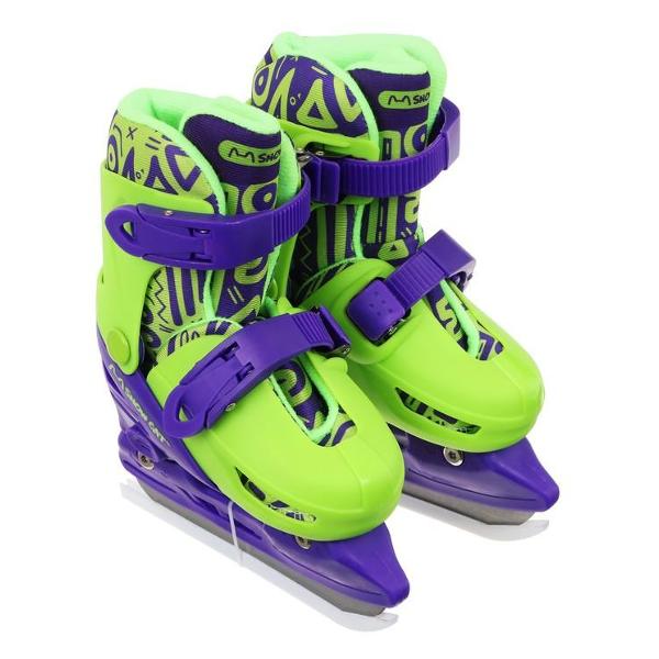 фото Коньки ледовые раздвижные, размер 34-37 (9670707) snow cat