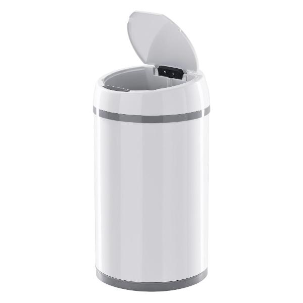 фото Ведро для мусора stb-11, сенсорное white tesler