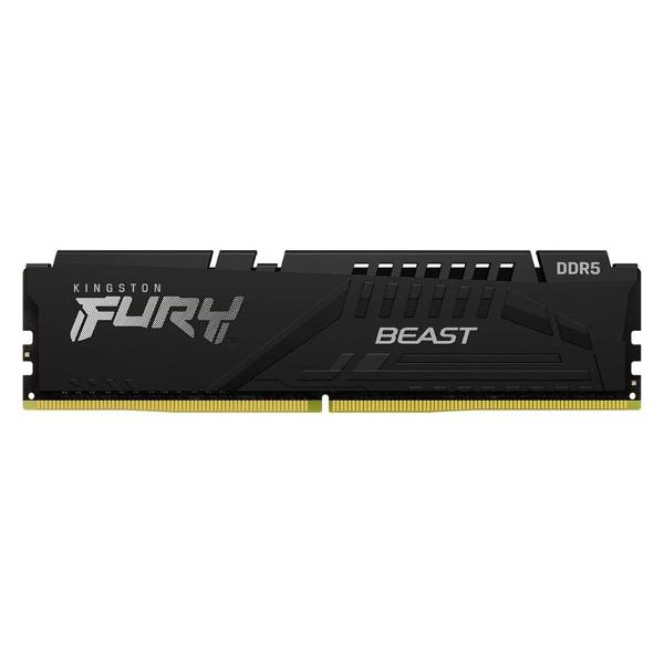 фото Оперативная память fury beast black xmp 32gb ddr5 (kf552c40bb-32) kingston