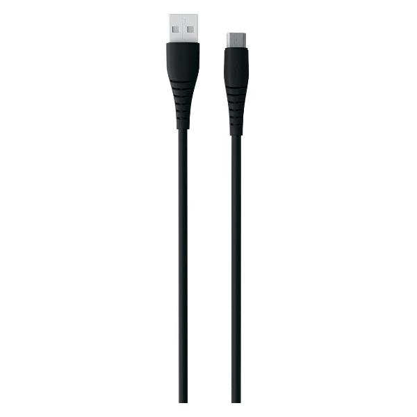 фото Кабель usb/microusb, 2а, pvc, 1 м, черный (ут000036396 ) red-line