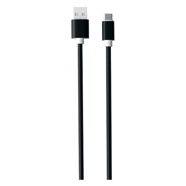 фото Кабель usb/microusb, 2а, нейлон, qc 2.0, черный (ут000035967 ) red-line