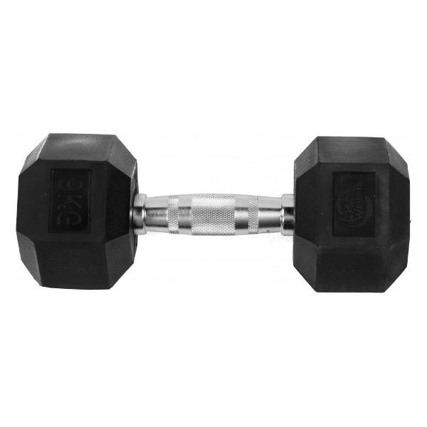 фото Гантель гексагональная, обрезиненная, 9 кг (3185lw) lite weights