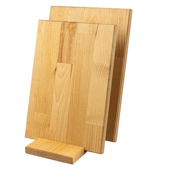 фото Набор разделочных досок на подставке, 32х20/28х18 см, массив березы (gl-3220) gemlux