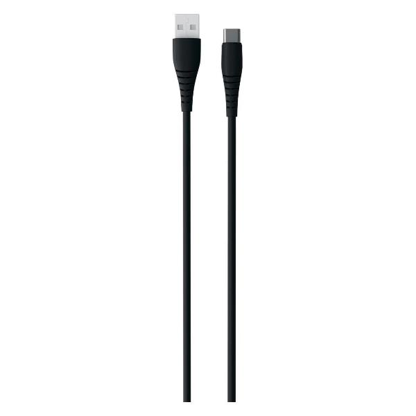 фото Кабель usb/usb type-c, 2а, pvc, 1 м, черный (ут000036394) red-line