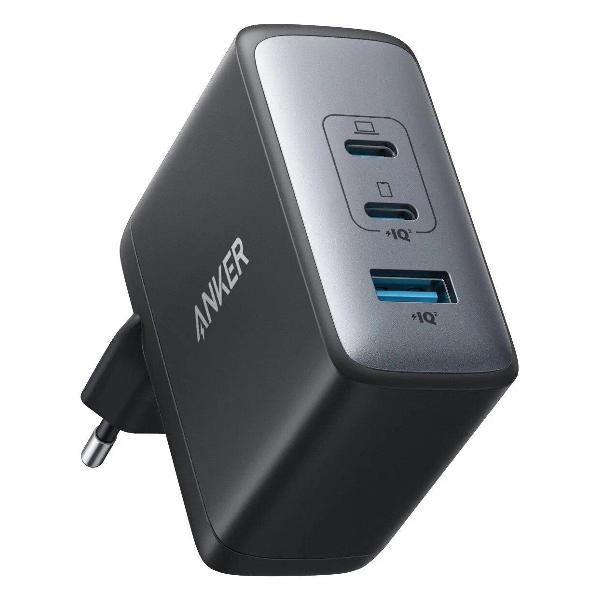 фото Сетевое зарядное устройство powerport nano ii gan usb-a/2хusb-c 100w, черный (a2145) anker