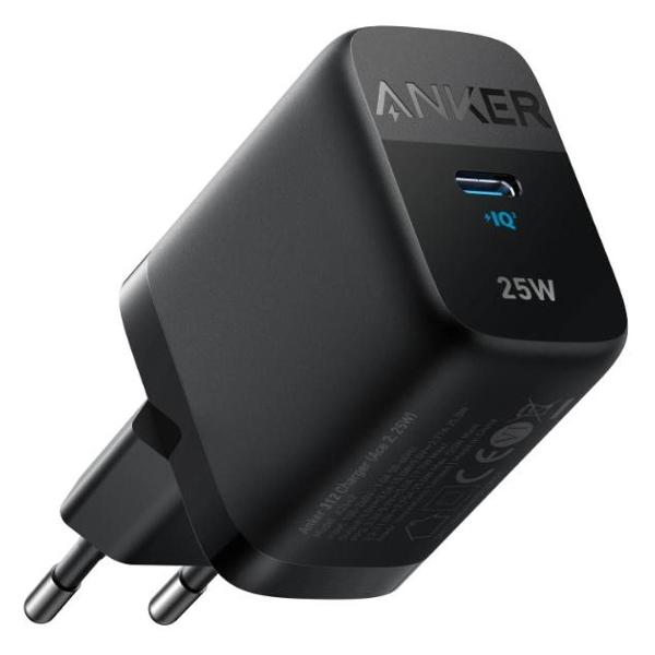 фото Сетевое зарядное устройство 312 usb type-c 25w black (a2642) anker