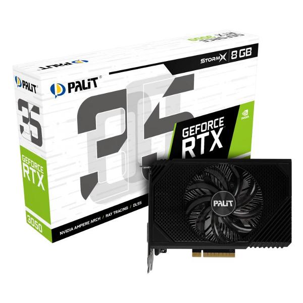 фото Видеокарта nvidia geforce rtx 3050 stormx 8gb (ne63050018p1-1070f) palit