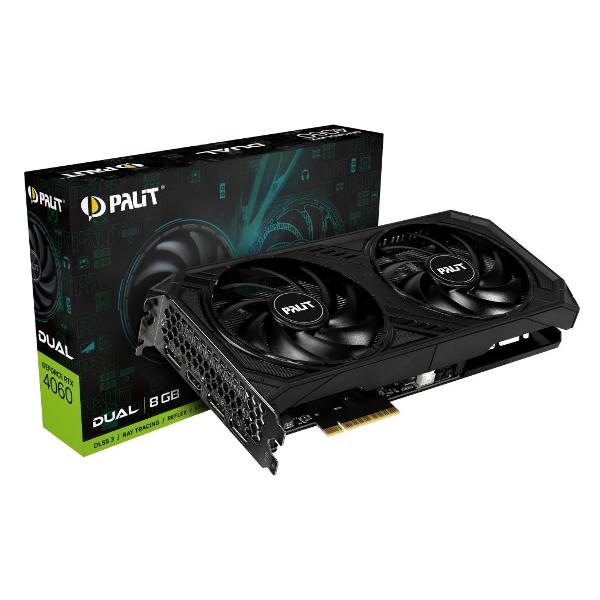 фото Видеокарта nvidia geforce rtx 4060 dual 8gb (ne64060019p1-10) palit