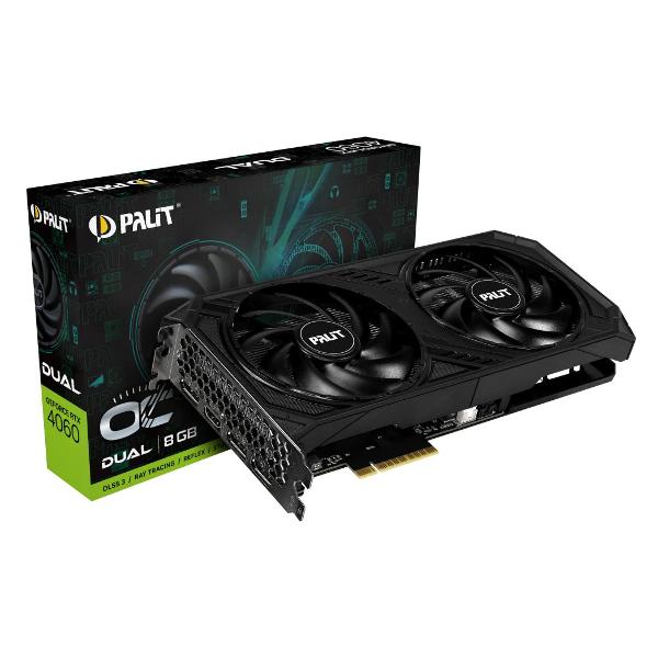 фото Видеокарта nvidia geforce rtx 4060 dual oc 8gb (ne64060t19p1-1070d) palit