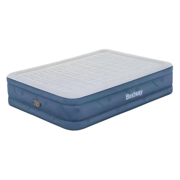 фото Надувная кровать snugable top, до 300 кг, 152х203х46 см (69075 bw) bestway