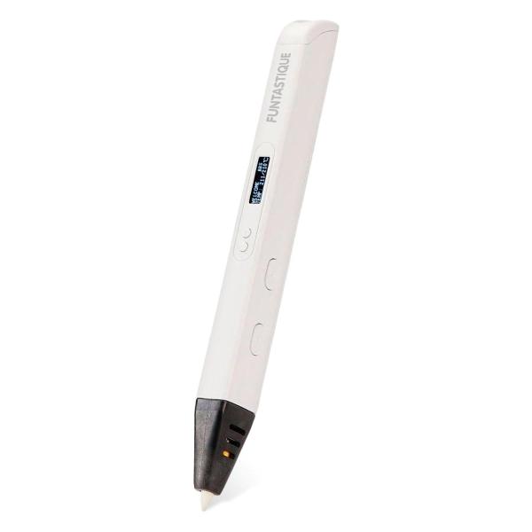 3D-ручка Ryzen, белая + ABS-пластик 12 цветов + книжка с трафаретами (SET31-FY-RYWH)