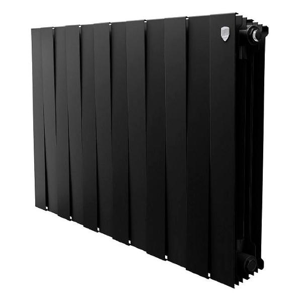 фото Биметаллический радиатор pianoforte 500, 12 секций noir sable (132024) royal thermo
