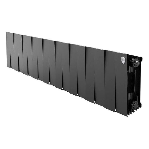 фото Биметаллический радиатор pianoforte 200, 18 секций noir sable (132148) royal thermo