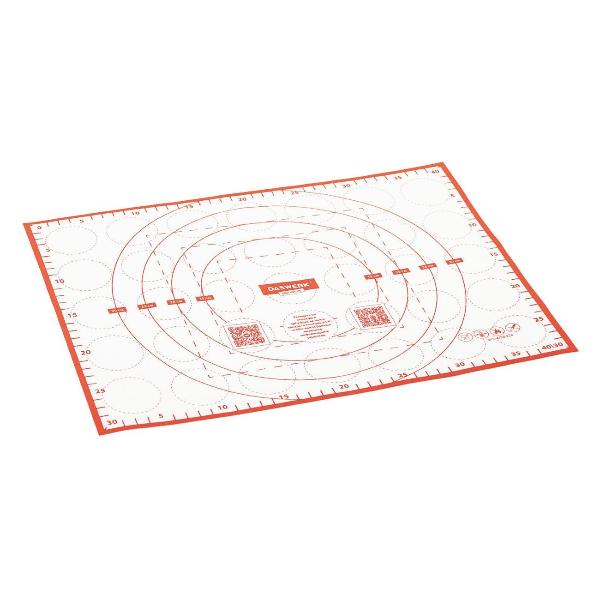 фото Силиконовый коврик для раскатки/запекания 30х40 см, красный (608424) daswerk