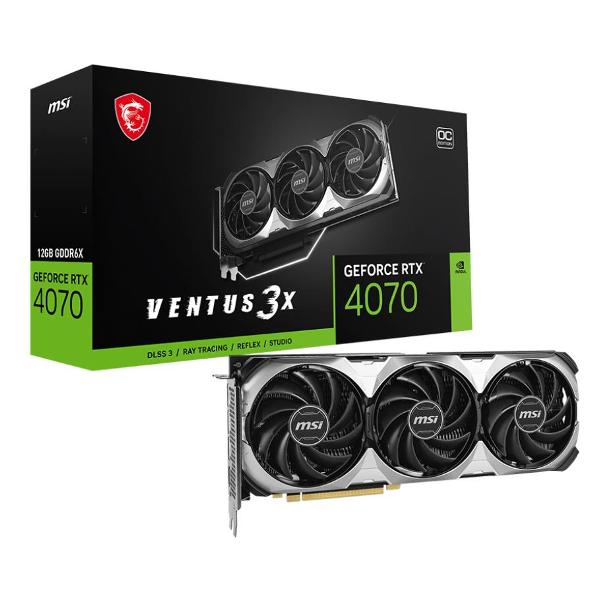 фото Видеокарта rtx4070 ventus 3x e oc 12gb msi