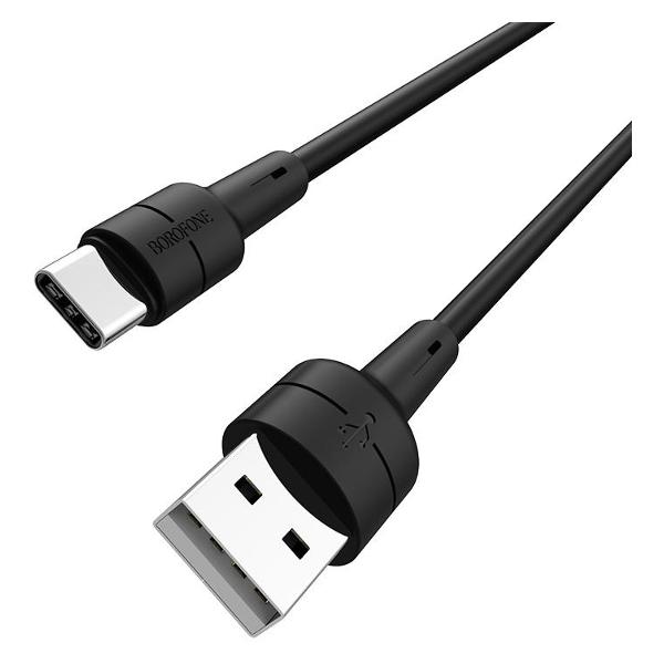 фото Кабель bx30, usb/type-c, 1 м, черный (06928) borofone