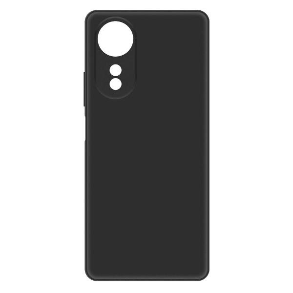 фото Чехол silicone case для oppo a58 4g, черный (480607) krutoff