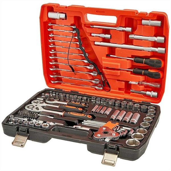 фото Набор ручного инструмента 121 предмет, в кейсе (ник-032/121) кузьмич