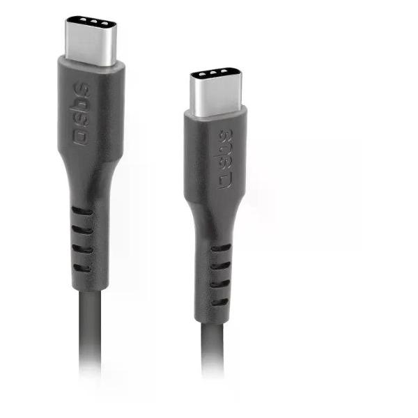 фото Кабель mobile 2хusb type-c 3.1, 1,5 м, черный (tecabletcc31k) sbs