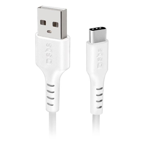 фото Кабель mobile usb 2.0/type-c, 1,5 м, белый (tecablemicroc15w) sbs