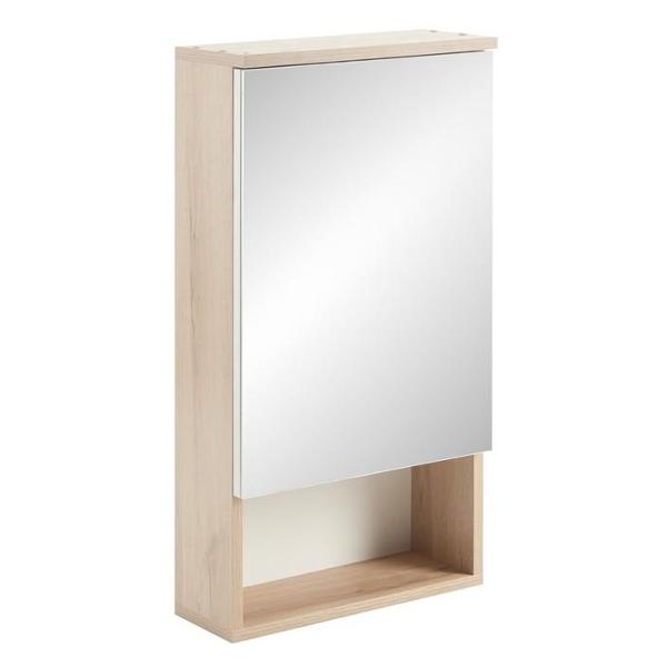 фото Зеркало-шкаф "вена 40", 40х70х13,6 см, белый/сонома клик мебель