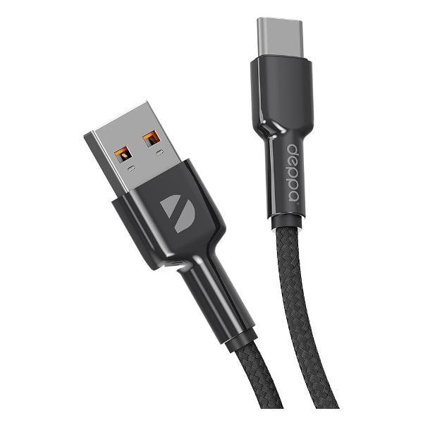 фото Кабель usb/usb type-c, 1 м, чёрный (72507) deppa