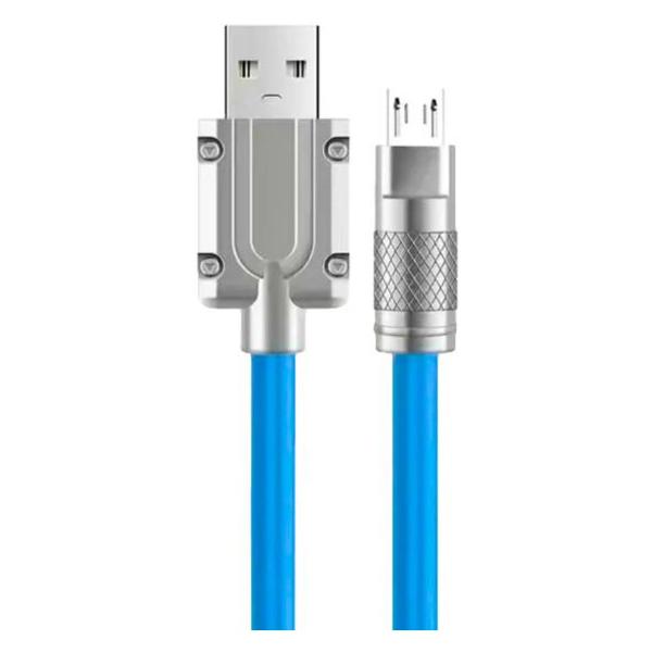 фото Кабель usb/microusb, 1 м, синий (2001177420675) milliant one