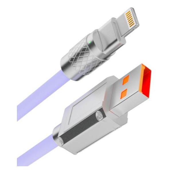 фото Кабель usb/lightning, 1 м, фиолетовый (2001177420699) milliant one