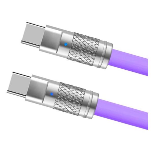 фото Кабель 2хusb type-c, 1 м, фиолетовый (2001177421191) milliant one