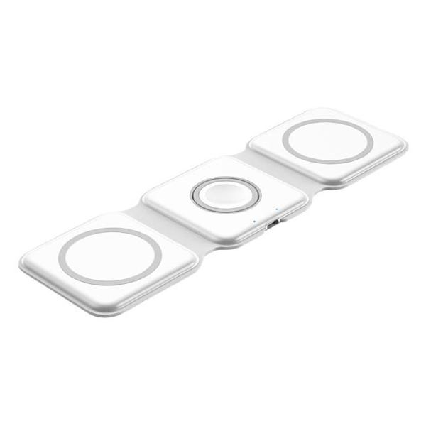 фото Беспроводное зарядное устройство magnetic wireless charger 3in1 white (2001177419884) milliant one