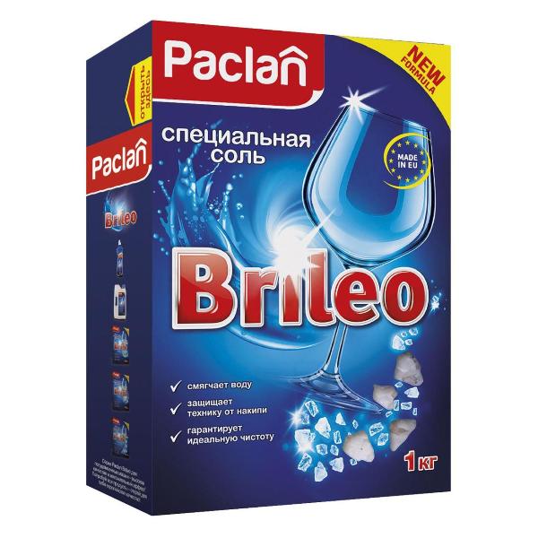 фото Соль для посудомоечных машин brileo, 1 кг (4607036879509) paclan