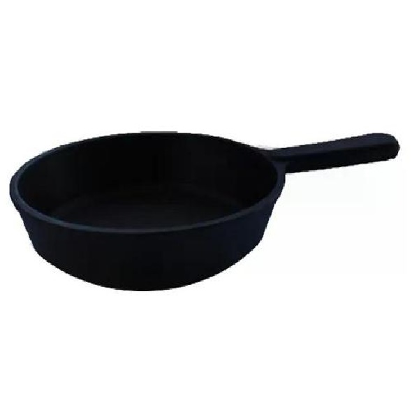 фото Сковорода чугунная, порционная, 14,5х3 см, с чугунной ручкой (ч1430) камская посуда