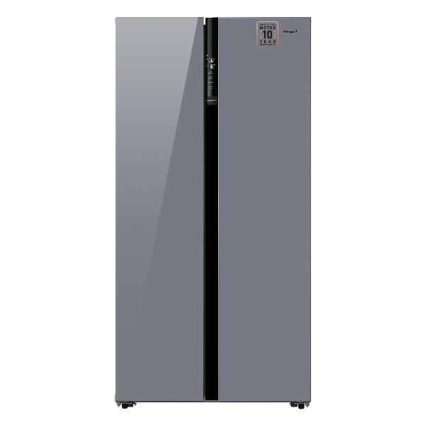 фото Холодильник wsbs 600 nofrost inverter dark grey glass weissgauff