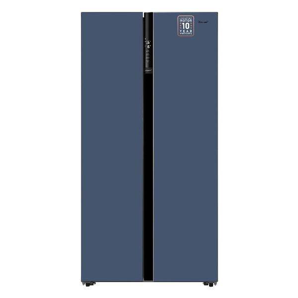 фото Холодильник wsbs 600 nofrost inverter blue glass weissgauff