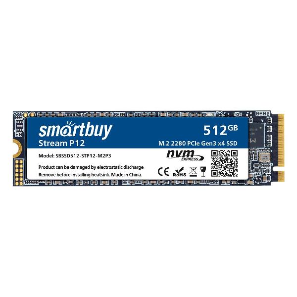 фото Ssd накопитель stream p12 tlc nvme pcie3 512gb (sbssd512-stp12-m2) smartbuy