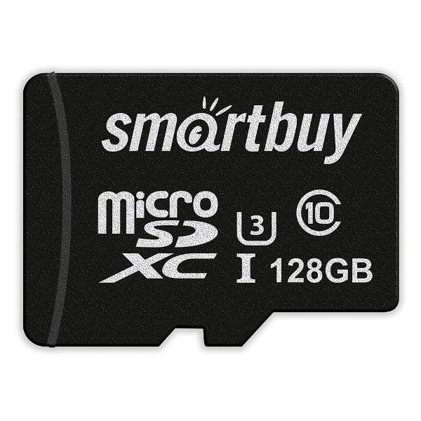 фото Карта памяти micro sdxc 128gb u3 v30 a1 advanced r/w up to 90/55, с адаптером sd (sb128gbsdu1a-ad) smartbuy