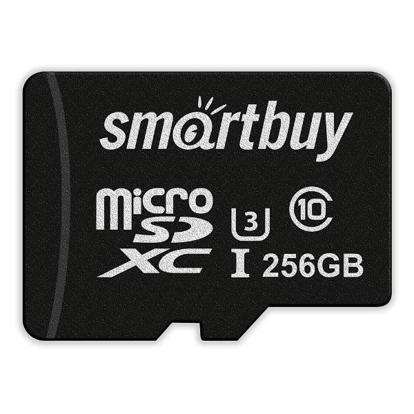 micro SDXC 256GB Class 10 Pro U3 R/W:90/70MB/s, с адаптером SD (SB256GBSDCL10U3-01)