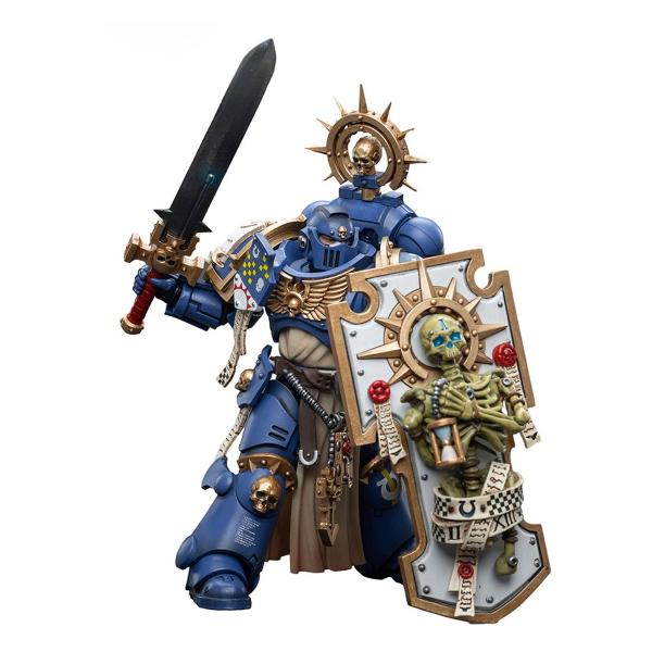 фото Фигурка warhammer 40k: ultramarines: primaris captain with relic shield and power sword 1:18 (jt6465) joy toy